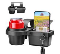 Tuxxjzm Portavasos para Puerta de Coche, de Almacenamiento organizadora de Coche pequeña, Soporte para teléfono con Ganchos, organización y Almacenamiento de Accesorios de vehículo para Bebidas