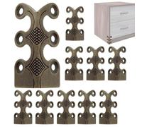 Tuxxjzm Protector de esquinas de latón, esquinas de metal - Protección de esquinas para muebles de metal, versátil y elegante protección de cantos para armarios, cómodas y zócalos