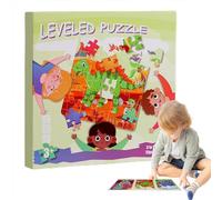 Tuxxjzm Puzzle magnético, Libro de magnético | Juego de Plegables con temática del océano, de Dinosaurios, Libro de magnético Educativo para niños y