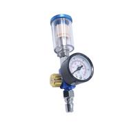 Tuxxjzm Regulador de aire con medidor, regulador de rociador de pintura - Válvulas de control de ajuste de aire de separador de agua y aceite impermeables - Accesorios prácticos de pintura en