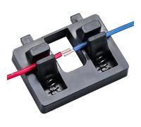 Tuxxjzm Soporte de alambre para soldar, soporte portátil para electrodos de soldadura, abrazadera de soldadura multifuncional compacta para reparación de automóviles