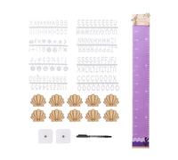 Tuxxjzm Tabla de crecimiento para, regla de altura para pared | Regla de altura de pared de dibujos animados,Medida de crecimiento que ahorra espacio, regla de curva de crecimiento para pasillo, sala