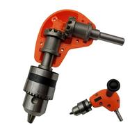 Tuxxjzm Taladro eléctrico de ángulo recto, adaptador de taladro eléctrico de 90 grados, dispositivo de esquina de perforación, accesorio de extensión de flexión para muebles de espacios reducidos