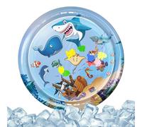 Tuxxjzm Tapete de juego sensorial de agua para gatos, tapete de refrigeración para mascotas para climas cálidos, cama refrescante para gatos, juguete de entretenimiento interactivo para gatitos