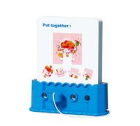 Tuxxjzm Tarjetas Flash para,Tarjetas educativas preescolares - Tarjeta de aprendizaje en el aula de Kindergarten,Juego de mesa de despertar para la educación temprana, Juguetes con llave y cuerda para