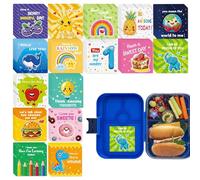 Tuxxjzm Tarjetas motivacionales para niños | Notas de afirmación del Almuerzo - Espacio para Escribir Tarjetas de Mensajes personales para niños, niñas, Estudiantes, Profesores