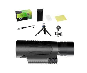 Tuxxjzm Telescopio para adultos, potente telescopio infantil, telescopio refractor, monocular con mayor visión, potente telescopio astronómico portátil, alta resolución 50 mm,