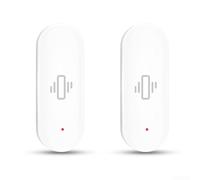 Tuya APP WiFi Sensor de vibración inteligente detector de movimiento de choque con notificaciones en tiempo real, rangos de sensibilidad ajustables a pilas (2 unidades)