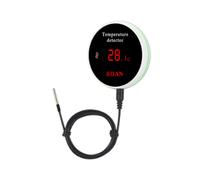 Tuya Home Wifi Sensor de Temperatura Cable Digital Smartlife TermóMetro HabitacióN Agua Piscina Termostato Alarma Enchufe de la UE