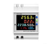 Tuya - Medidor de electricidad con pantalla digital inteligente, monitor de energía con WiFi, interruptor de circuito de montaje en riel DIN compatible con el hogar, oficina, gestión de energía del