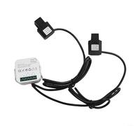 TUYA Smart - Medidor de energía de dos vías con transformador de corriente, monitor de corriente WiFi para hogar inteligente, medición en tiempo real de voltaje/corriente/factor de potencia, 100-240 V