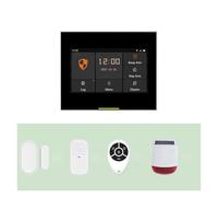 Tuya SmartLife Wireless WIFI Sistema de alarma seguridad for el hogar con control remoto la aplicación Solar Siren Instalación rápida(Ost-02-H501-Set-I)