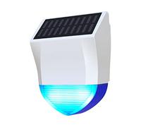 Tuya WiFi Bluetooth PIR Detector Sirena estroboscópica Alerta de luz de voz al aire libre Solar Infrarrojo Bluetooth inalámbrico Sistema de alarma antirrobo APP Notific