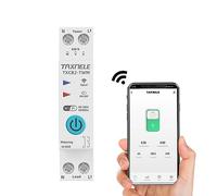 TUYA WIFI Interruptor automático inteligente Medida de la potencia Contador de energía KWh 1P 230V 63A Smart Life Interruptor de control remoto inalámbrico Temporizador Control vocal (50A)