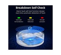 Tuya WiFi Natural Gas Leak Detector Leakage Sensor Sound Alarm Remote Control Protection Security Smart Home