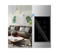 Tuya Wifi para Luz de Toque Inteligente en Pared para Panel de Vidrio de Interruptor, Compatible con la App Tuya para Control de Toda la Casa