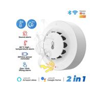 Tuya Wifi Smart Rauchmelder Feuer Temperatur Feuchtigkeit Erkennung Hygrometer Best Seller