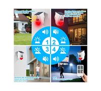 Tuya WiFi Solar PIR Sensor Alarma Sensor de Movimiento Infrarrojo Alimentado por Energía Solar Detector PIR IP65 Resistente Al Agua Monitoreo Remoto