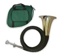 Tuyama TJG-202 Classic - Cuerno de caza en B - Diseño tradicional - Caña grande, embudo de 120 mm, revestimiento de piel sintética - Sonido suave y elegante