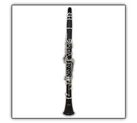 Tuyama® TKB-177 Clarinete en Sib - Sistema Boehm - 17 Llaves argentadas - Con Boquilla & Estuche acolchado