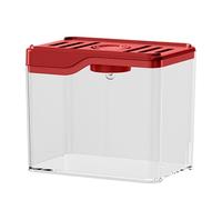 Tuygn Tanque de peces pequeño, caja de cría de acuario, caja de cría de plástico para pecera, kit de inicio de acuario con iluminación LED para camarones bebés, betta, pez payaso, Guppy, tapa incluida