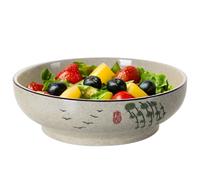 TuYines Ensaladera grande XXL, cuenco grande para sopa, cuenco grande de cerámica, cuenco para servir de 23 cm de diámetro, resistente para mezclar frutas, pasta