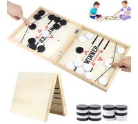 TUZHE Juego de futbolín, juego de mesa de futbolín, juego de mesa de hockey plegable, tablero de ajedrez portátil, adecuado para juegos de fiesta, juegos de mesa e interacción entre padres e hijos