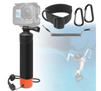 TUZHE Mango de flotador, accesorio para cámara de acción para Go Pro Hero 12/11/10/9/8/7/6/5/4/3, con cinturón de seguridad y correa para el brazo