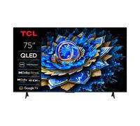 TCL 75T69C QLED 75", TV Direct LED, HDR 4K, Smart TV con Google TV (Dolby Vision y Atmos, Motion Clarity, Compatible con Google Assistant y Alexa)