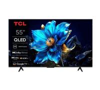 TCL 55T69C 55” QLED, Direct LED TV, 4K HDR, Smart TV Powered by Google TV (Dolby Vision & Atmos, Game Master, Motion Clarity, Compatible with Google Assistant & Alexa)