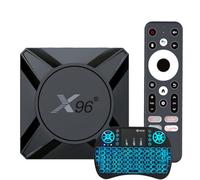 TV Box Android 14.0, 4 GB De RAM, 32 GB De ROM, Wi-Fi 6, 2,4 G/5,8 G, 1000 MB, Ethernet, 8K/4K, S905X5M, Ocho Núcleos, Bluetooth 5.0, USB 3.0, R69 Plus, Android Box con Mini Teclado Inalámbrico.