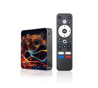 TV Box Android 14.0, TV Box 4K with 2GB RAM 16GB ROM RK3518 Quad-Core 64bit Cortex-A53 Mali 450 MP2 GPU Support Wi-Fi de Doble Banda, Bluetooth 5.0, 10/100M Ethernet HDR10