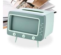 TV Box Phone Holder, Tissue Dispenser, 7,28 x 5,71 in Portable Mobile Phones Stand, Lightweight Shaped, Retro Tissue Boxes for Bathroom, Living Room, Bedroom
