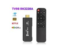 TV Box Stick Android TV HDR Set Top OS 4K BT5.0 WiFi 6 2.4&5.8G Android 10 Smart Sticks Lecteur MultiméDi
