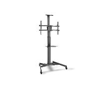 TV-Cart for screens up to 70 with shelf for DVD and Camera up to 50 kg wheelbase VESA max. 600x400