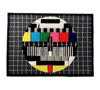 Tv Carta De Ajuste - Parches Termoadhesivos Bordados Aplique Para Ropa, Tamaño: 7,6 x 5,5 cm