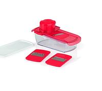 TV Das Original 01528 Gourmet Maxx - Rallador de fruta y verduras 3 en 1, color rojo