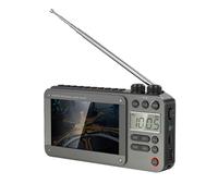 TV de bolsillo Bluetooth de alta gama con conexión de vídeo, radio portátil AM/FM personal compatible, 50% de descuento.