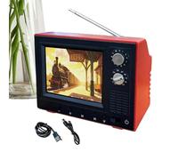 TV Diminuto | Juguetes Retro con reproducción USB pequeños,TV Pequeña Escenas Miniatura Decoración - para Hogar Dormitorio Oficina Residencia Entrada Estantería Mesa Casa De