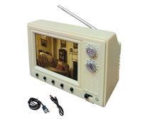 TV Diminuto - Pantalla 720p Compacta 8 GB De Memoria Decoración Hogar,TV Pequeña Escenas Miniatura Decoración | para Hogar Cocina Oficina Dormitorio Armario Escritorio Estantería Casa Muñecas