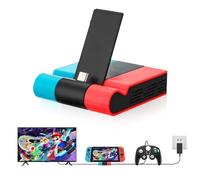 TV Dock Compatible con Nintendo Switch/Switch OLED con 4K HDMI Tipo C USB Puerto, Base de Repuesto Oficial, Admite TV y Modo Escritorio