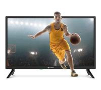 Grunkel - Televisor LED de 24 Pulgadas HD con Adaptador a 12V para Camper y Caravanas - LED-24 IV2 - Ready Alta definición con TDT Alta definición T2 - Modo Hotel con 3 HDMI y 2 USB - Negro