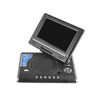 TV HD portátil de 7,8 Pulgadas, Reproductor de DVD for el hogar y el Coche, VCD, CD, MP3, Reproductor de DVD, Tarjetas USB, RCA, TV, Cable portátil, Juego, Pantalla LCD giratoria 16:9