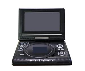 TV HD portátil de 7,8 Pulgadas, Reproductor de DVD for el hogar y el Coche, VCD, CD, MP3, Reproductor de DVD, USB, Tarjetas SD, RCA, TV, Cable portátil, Juego 16:9