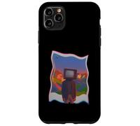 TV Head Glitch Trippy Vintage Creepy Dreamcore Estética Carcasa para iPhone 11 Pro Max