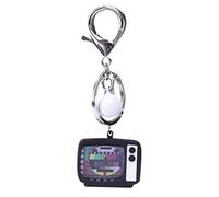 Tv Keychain - Retro TV Keychain 24.4g | Key Chain, Mini LED Screen Punk Wallet Ornament With Sound And Light, Backpack Purse Charm For Collectors, Students, Kids, Teens, Adults, Travelers, Birthdays