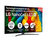 TV LG 43NANO81A6A - 43 pulgadas, 4K UHD, NanoCell