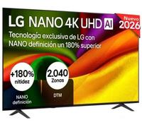 Televisor Nanocell 75" LG 75NU8E0B3LA WEBOS26 Smart TV Clase E