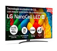 Smart TV LG Nanocell LED AI NANO81 86 pulgadas 4K 2025 - 86NANO81A6A