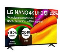 Televisor Nanocell 65" LG 65NU8E0B3LA Webos26 Smart TV Negro Clase E